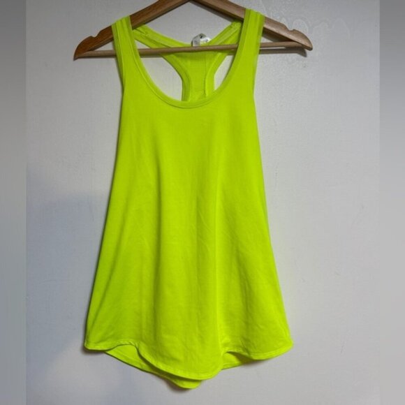 Fabletics Neon Yellow Racerback Tank Top XS - Picture 2 of 5